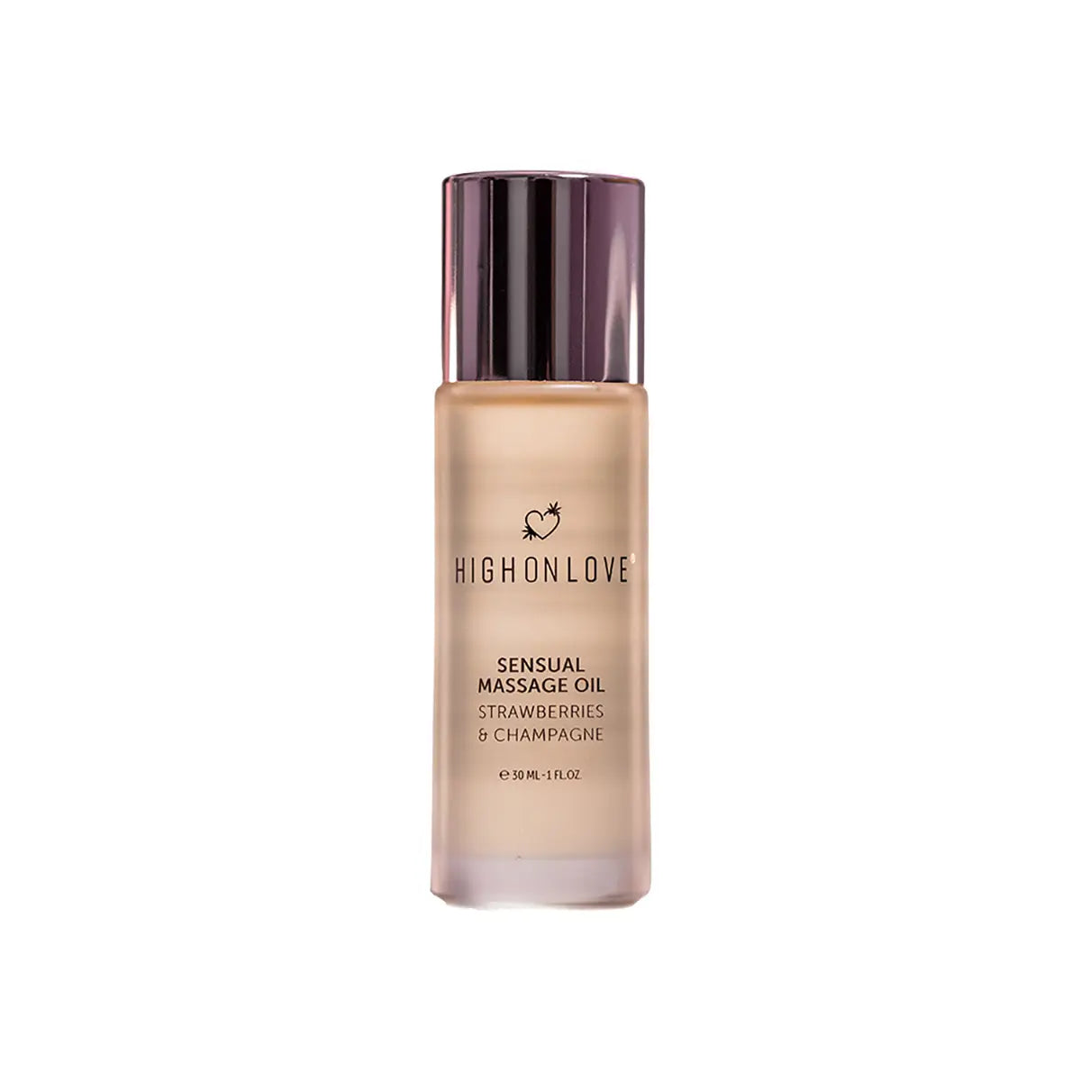 HighOnLove Mini Massage Oil Strawberries & Champagne 1 oz HighOnLove