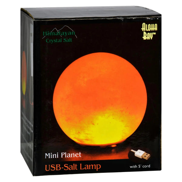 Himalayan Salt Mini Planet Salt Lamp - Usb - 3 In - GreatEagleInc