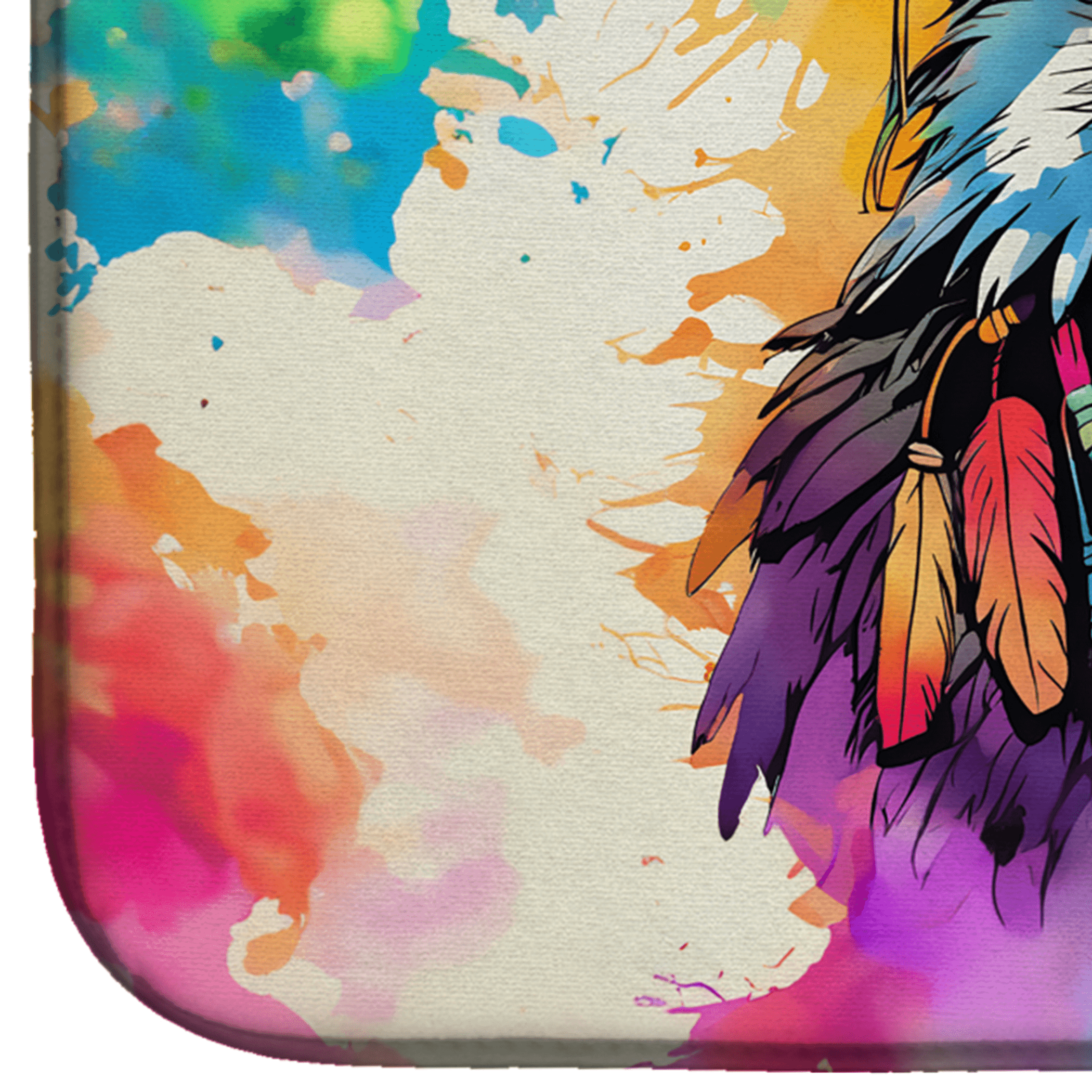 Hippie Animal Eagle Dish Drying Mat Caroline's Treasures
