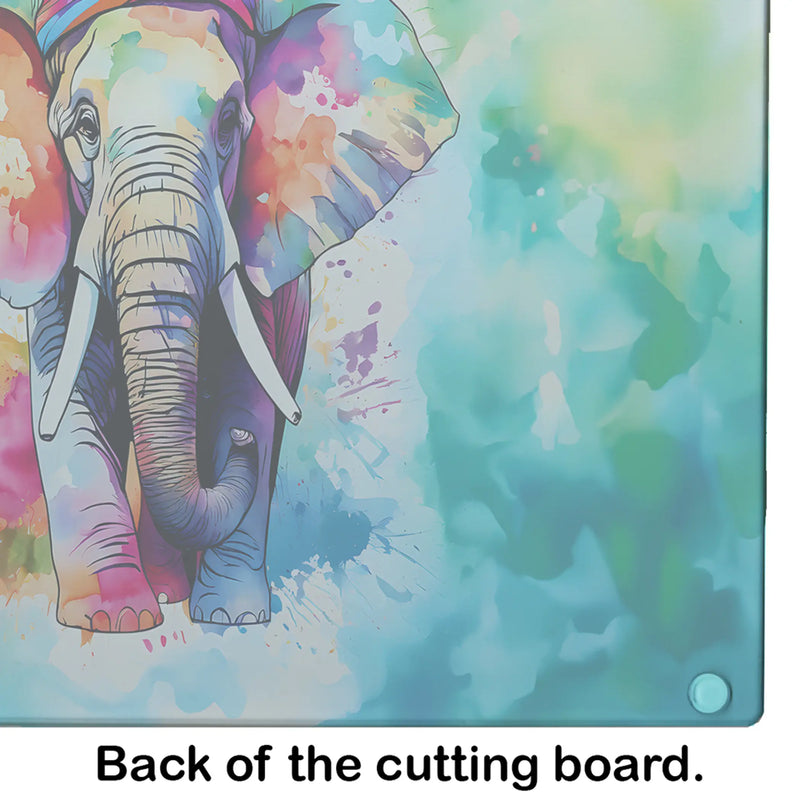 Hippie Animal Elephant Glass Cutting Board Caroline's Treasures