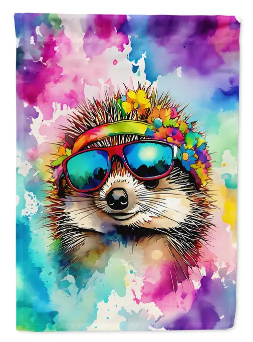 Hippie Animal Hedgehog Garden Flag Caroline's Treasures