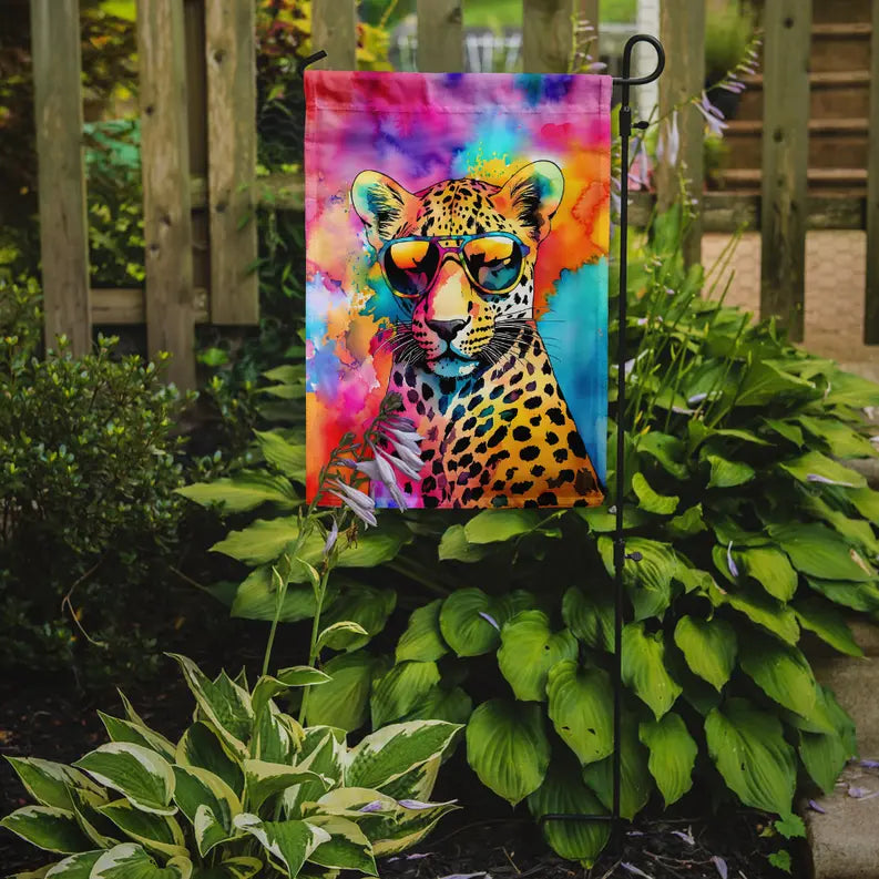 Hippie Animal Leopard Garden Flag Caroline's Treasures