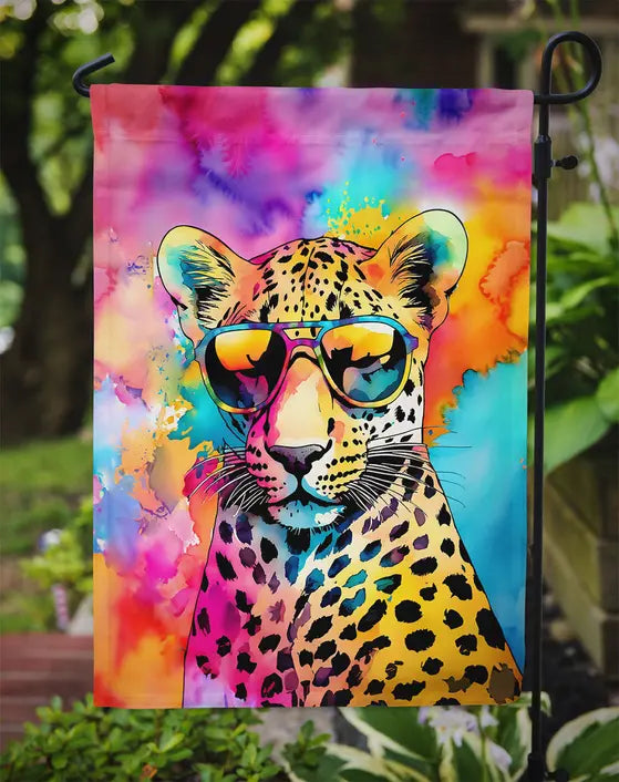 Hippie Animal Leopard Garden Flag Caroline's Treasures