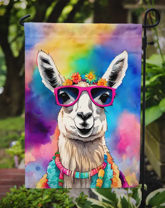 Hippie Animal Llama Garden Flag Caroline's Treasures