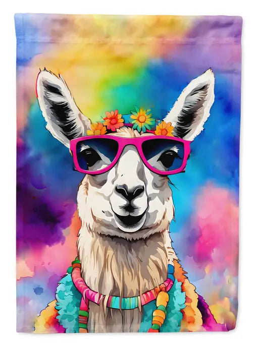Hippie Animal Llama Garden Flag Caroline's Treasures