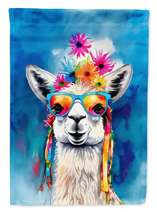 Hippie Animal Llama Garden Flag Caroline's Treasures