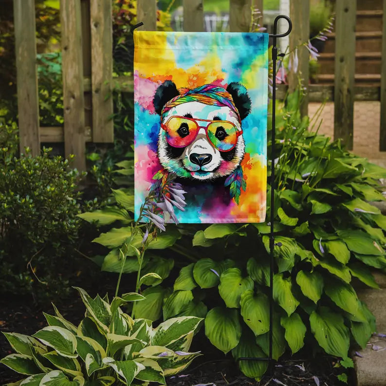 Hippie Animal Panda Garden Flag Caroline's Treasures