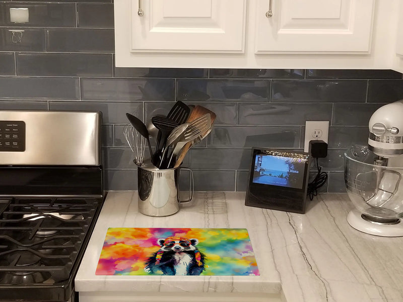 Hippie Animal Skunk Glass Cutting Board Caroline's Treasures