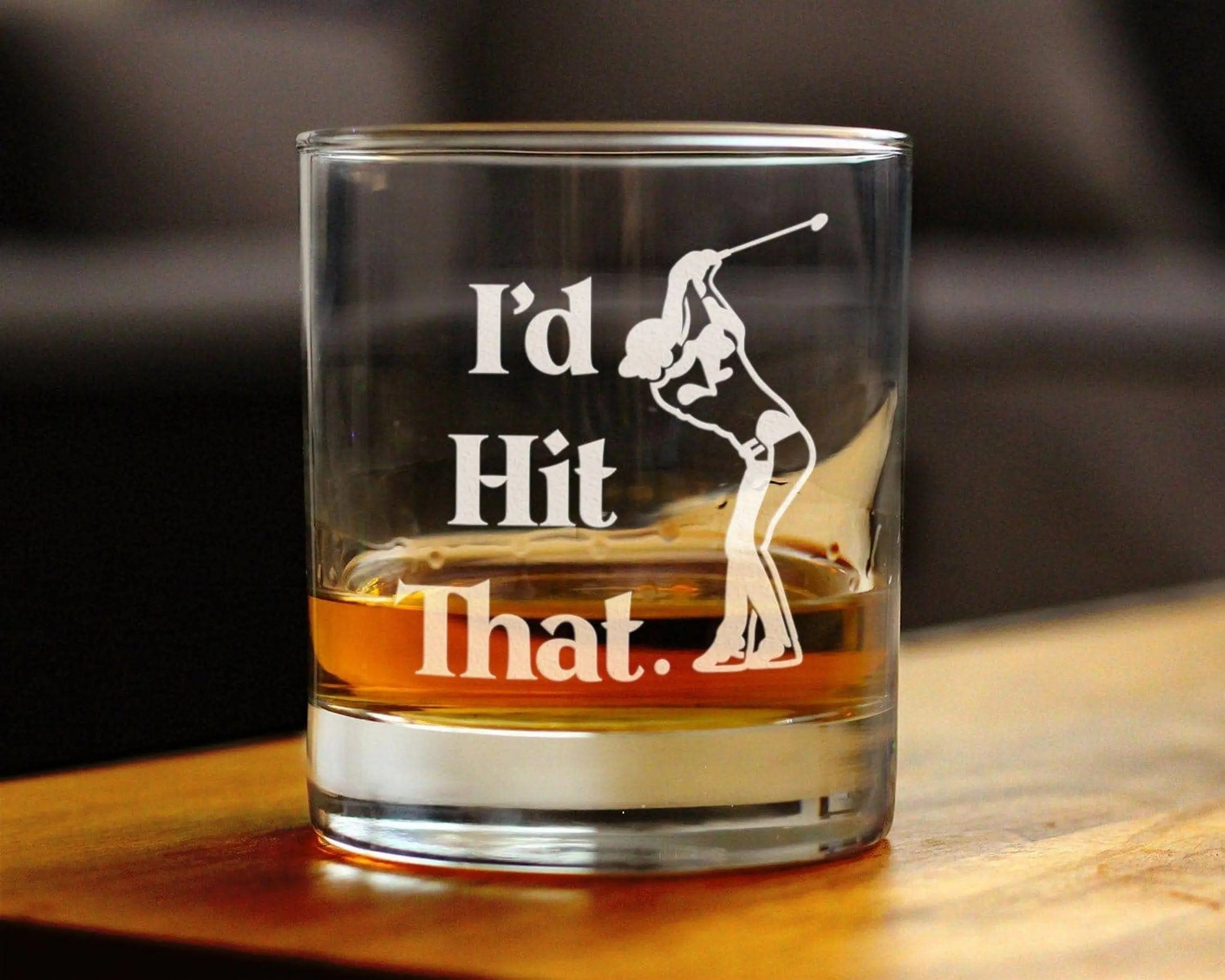 Hit That Golf Whiskey Rocks Glass - Hiking Gifts and Decor Bevvee