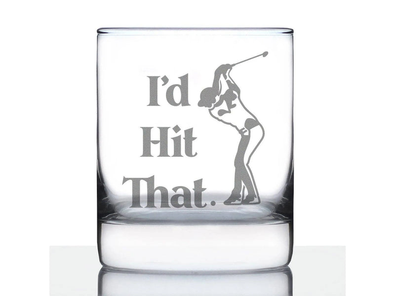 Hit That Golf Whiskey Rocks Glass - Hiking Gifts and Decor Bevvee
