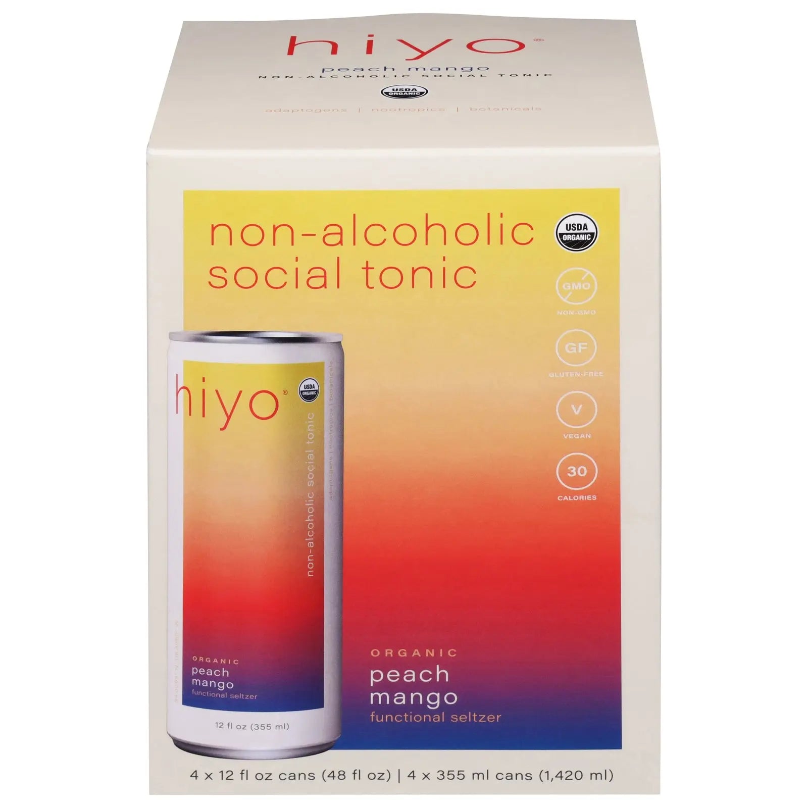 Hiyo - Seltzer Og2 Peach Mango - Cs Of 6-4/12 Fz Hiyo