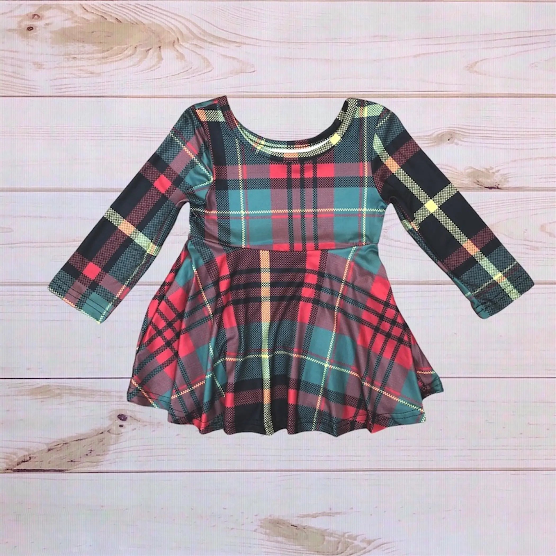 Holiday Plaid Dress Melina & Me
