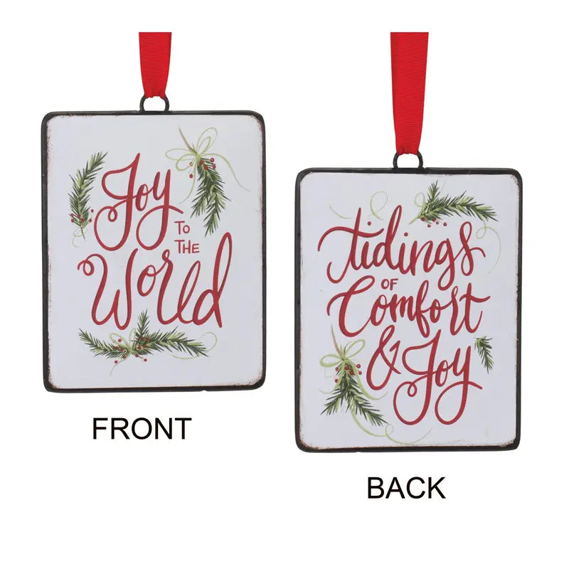 Holiday Sentiment Ornament Melrose International