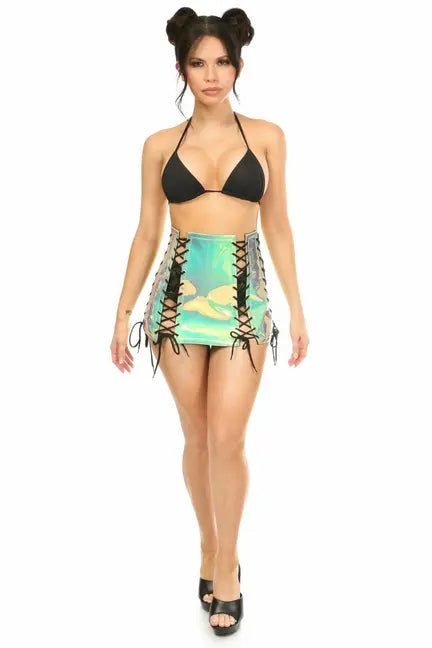 Holo Lace-Up Skirt Daisy Corsets