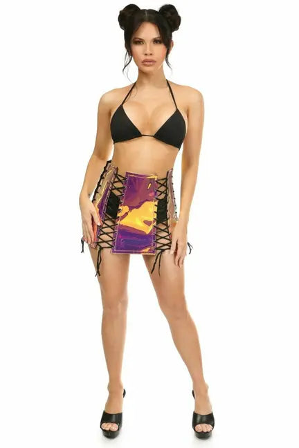 Holo Lace-Up Skirt Daisy Corsets