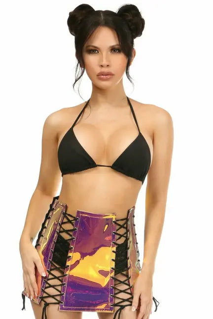 Holo Lace-Up Skirt Daisy Corsets