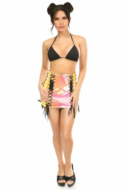 Holo Lace-Up Skirt Daisy Corsets