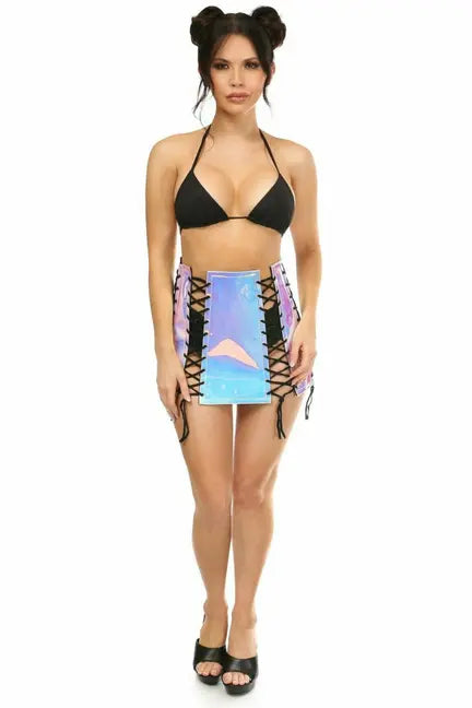 Holo Lace-Up Skirt Daisy Corsets