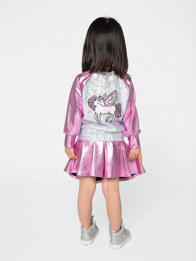 Hologram Bomber Ft Iridescent Unicorn Little Mass