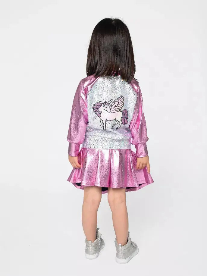 Hologram Bomber Ft Iridescent Unicorn Little Mass