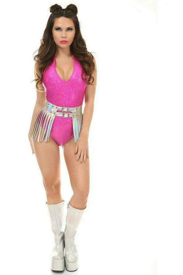 Hologram Fringe Mini Skirt Daisy Corsets
