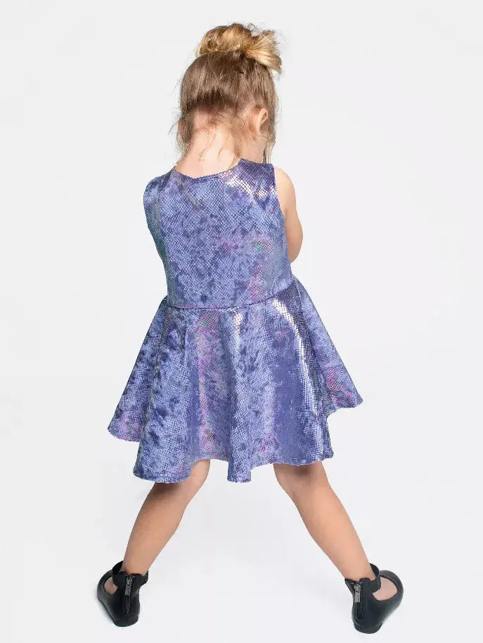 Hologram Snake Skater Skirt Dress Little Mass