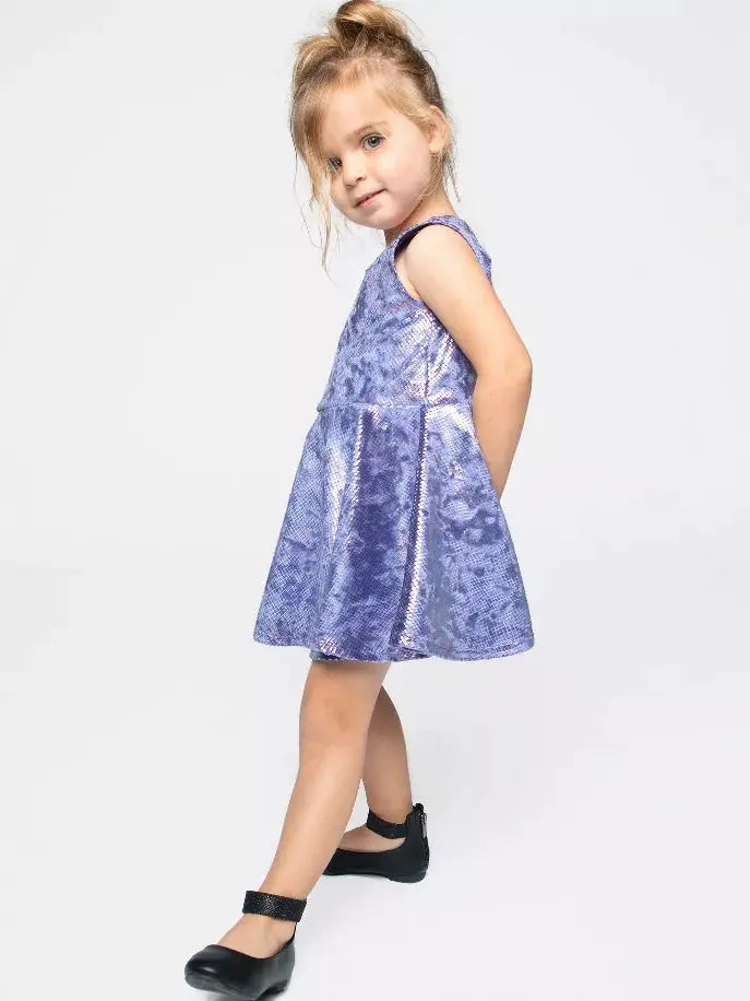 Hologram Snake Skater Skirt Dress Little Mass