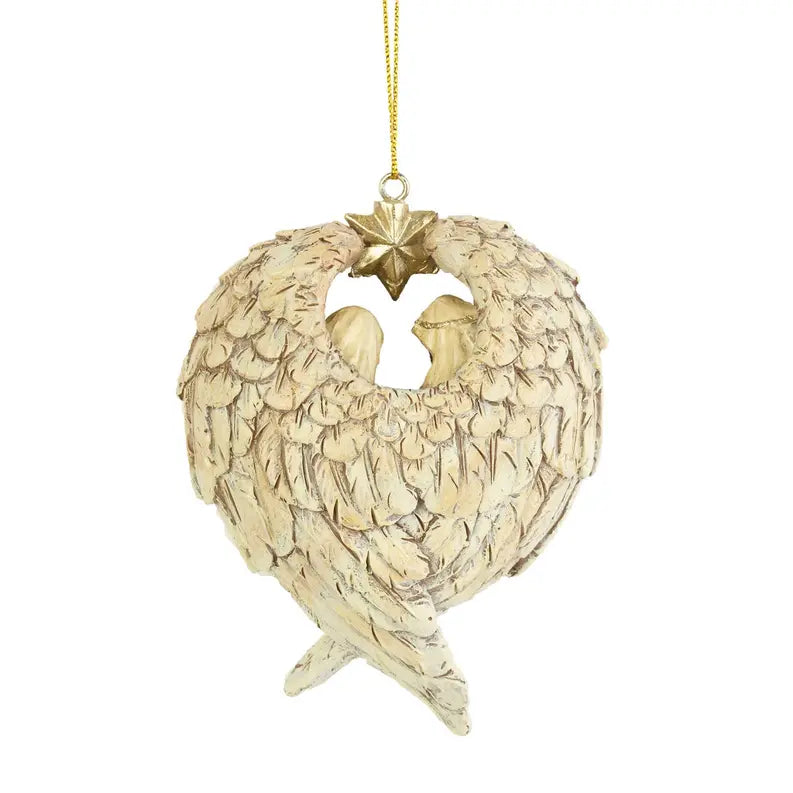 Holy Family In Wings Ornament Dicksons Inc