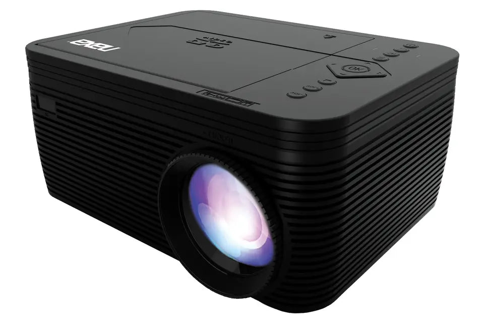 Home Theater LCD Projector & Carrying Case Combo with Built-In DVD Player Naxa Electronics
