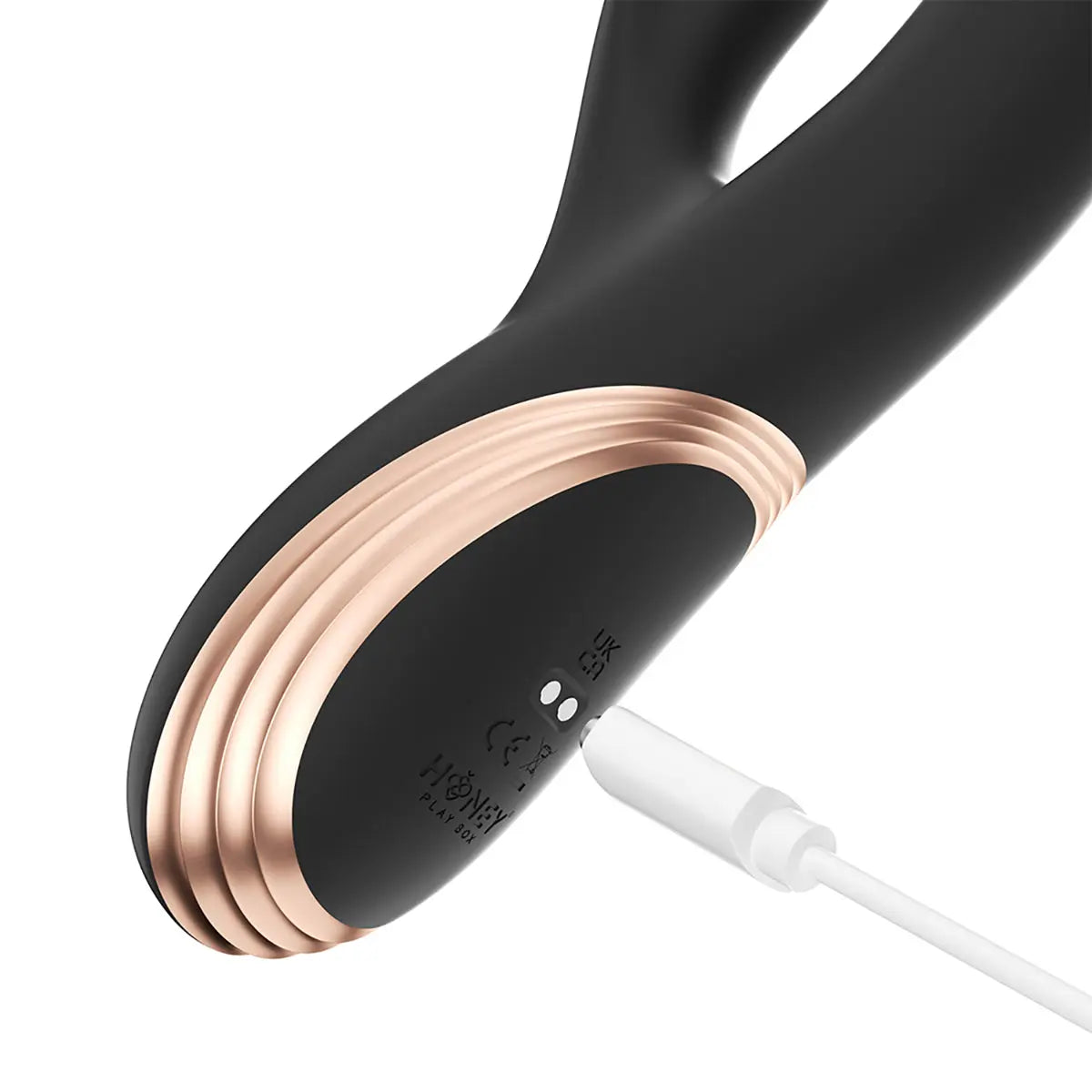 Honey Play Box Gem Pressure Sensing App-Controlled Twin Balls Rabbit Black Honey Play Box