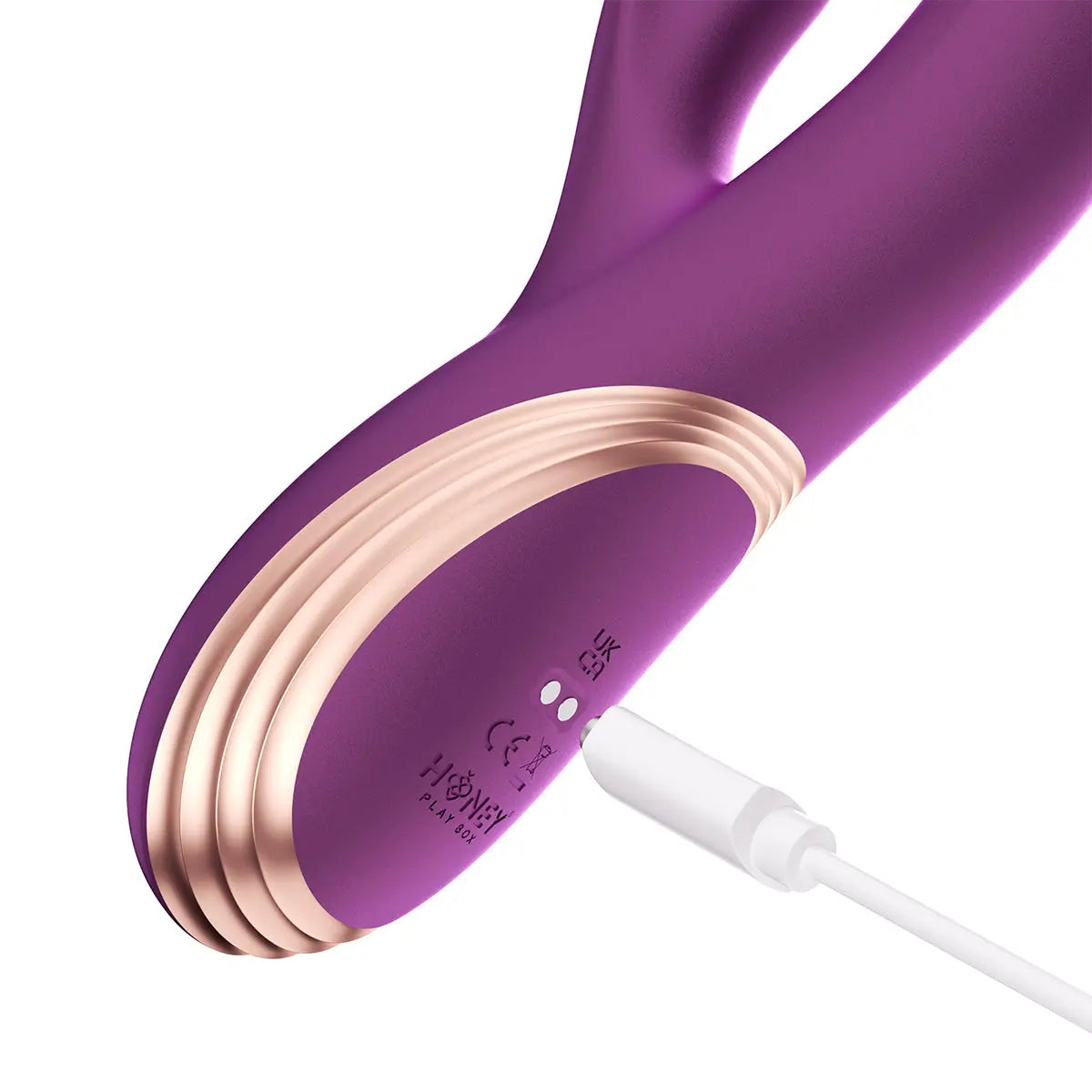 Honey Play Box Gem Pressure Sensing App-Controlled Twin Balls Rabbit Purple Honey Play Box
