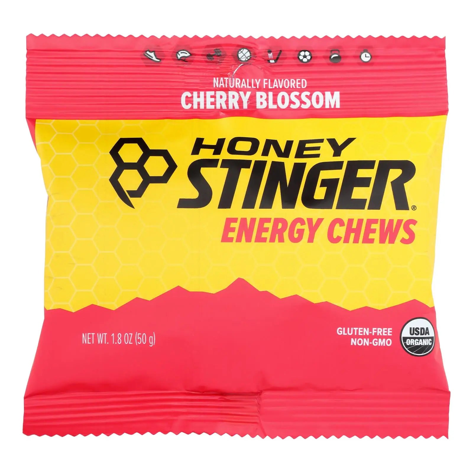Honey Stinger Energy Chew - Organic - Cherry Blossom - 1.8 Oz - Case Of 12 Honey Stinger