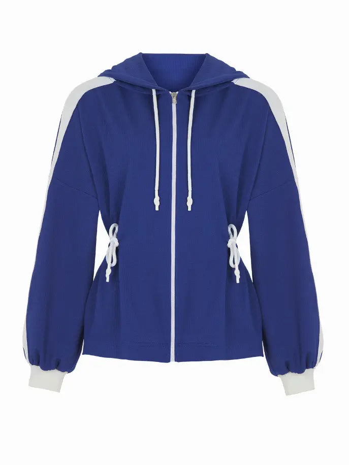Hooded Print Jacket Monique Store