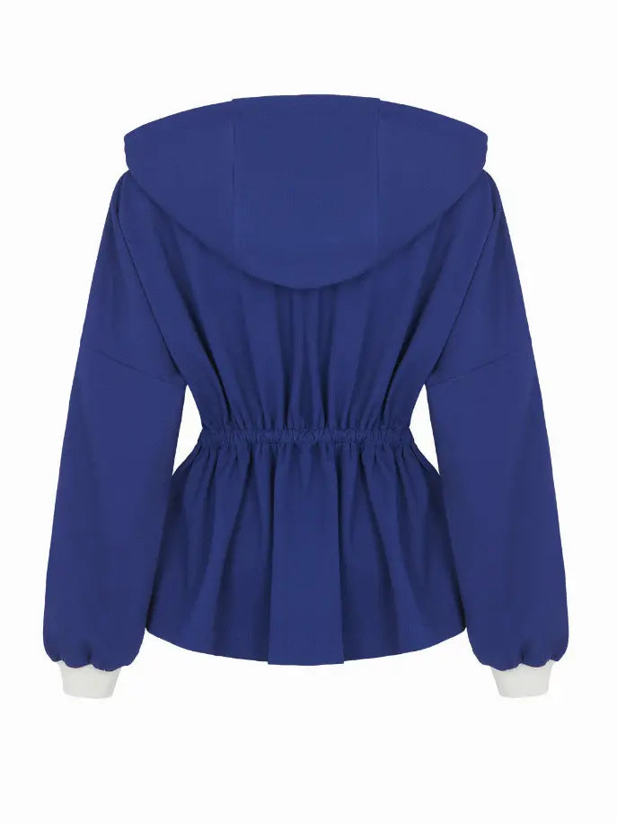 Hooded Print Jacket Monique Store