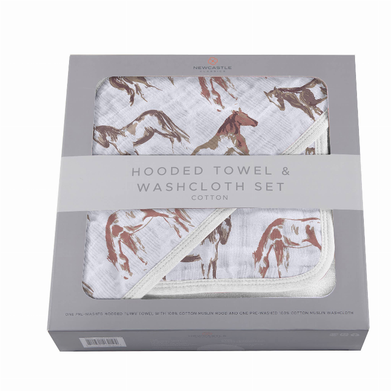 Hooded Towel and Washcloth Set Newcastle Classics