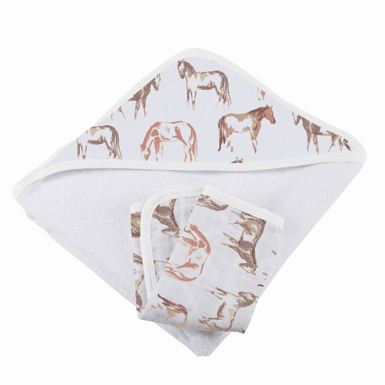 Hooded Towel and Washcloth Set Newcastle Classics