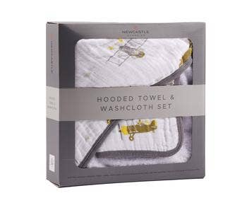 Hooded Towel and Washcloth Set Newcastle Classics