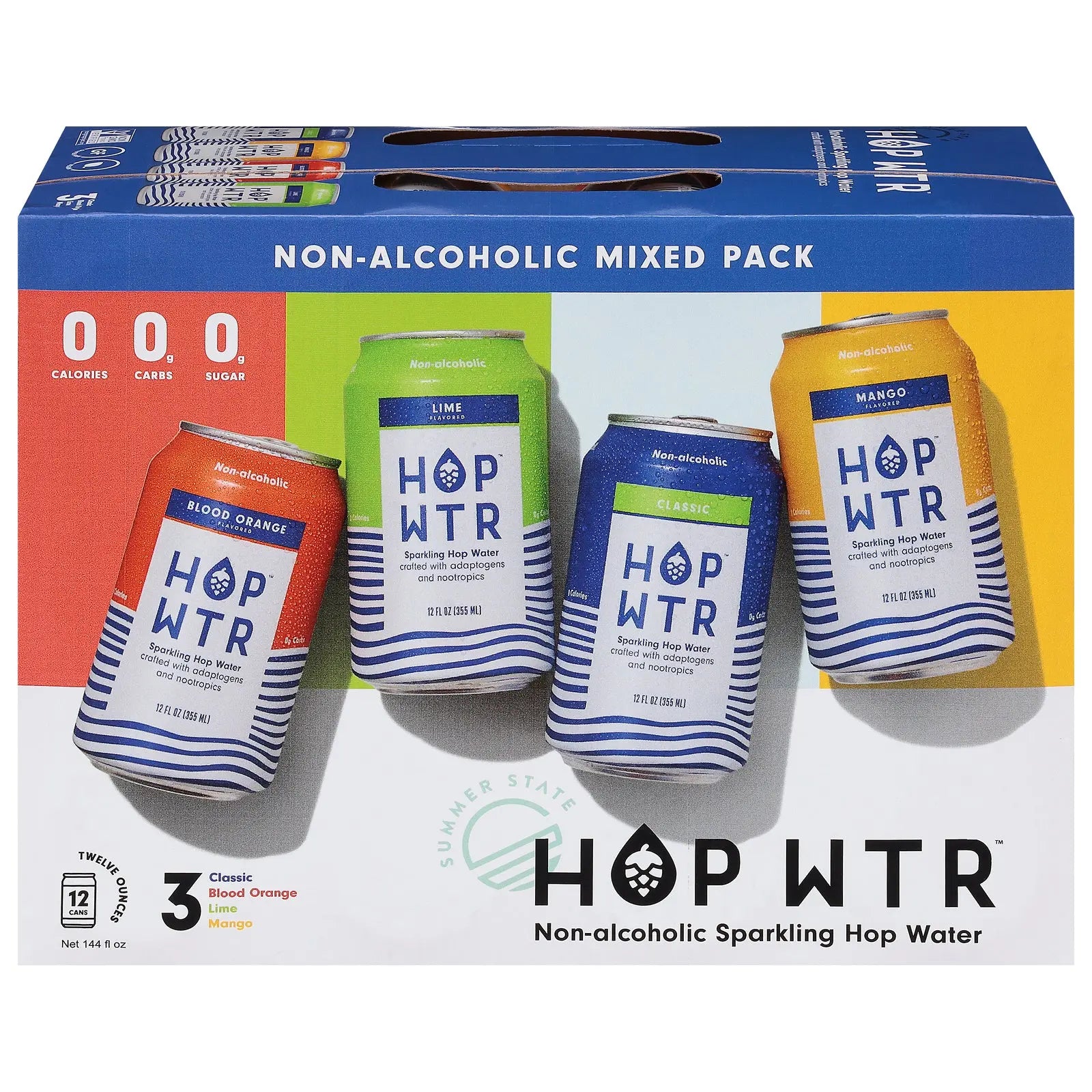 Hop Water - Hop Water Spk Variety 12pk - Case Of 2-12/12 Fz Hop Wtr
