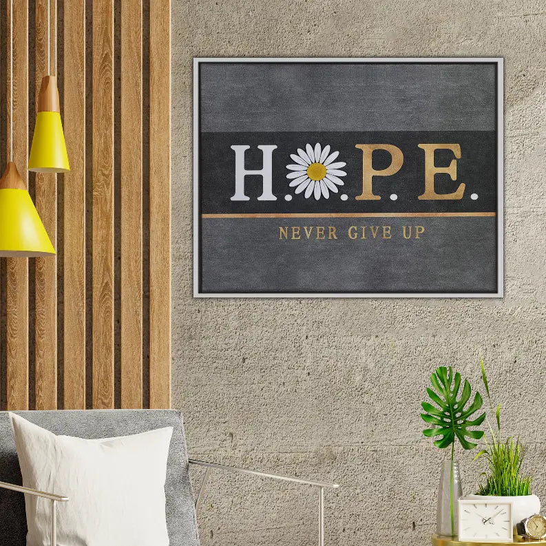 Hope Never Give Up Art Print Blankets2U