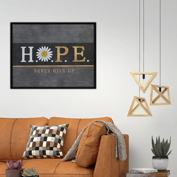 Hope Never Give Up Art Print Blankets2U