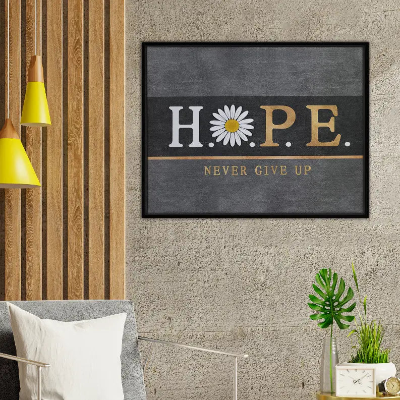 Hope Never Give Up Art Print Blankets2U