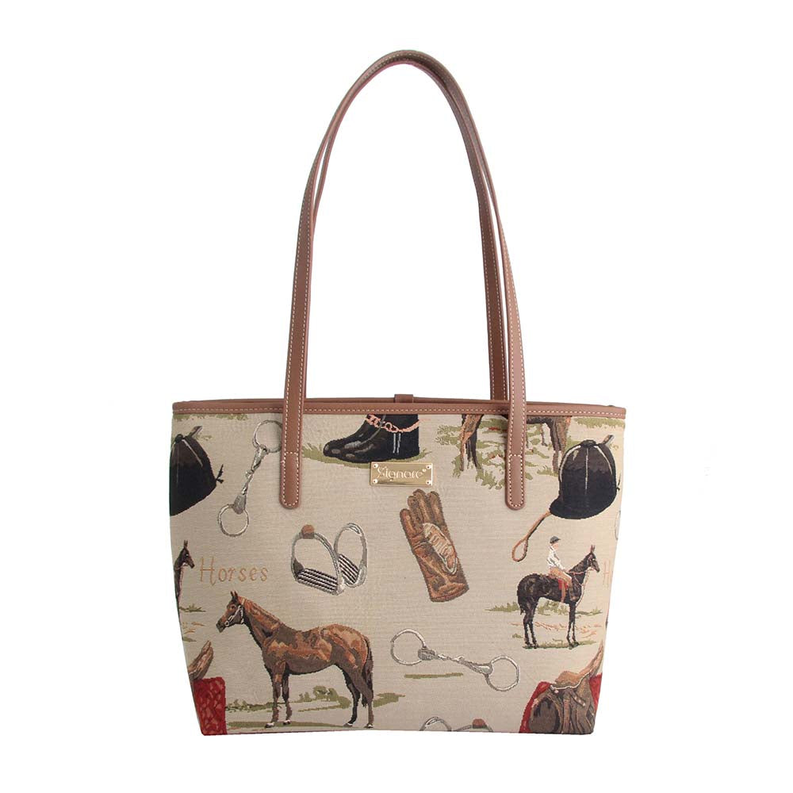 Horse College/Shoulder Tote Bag Signare USA