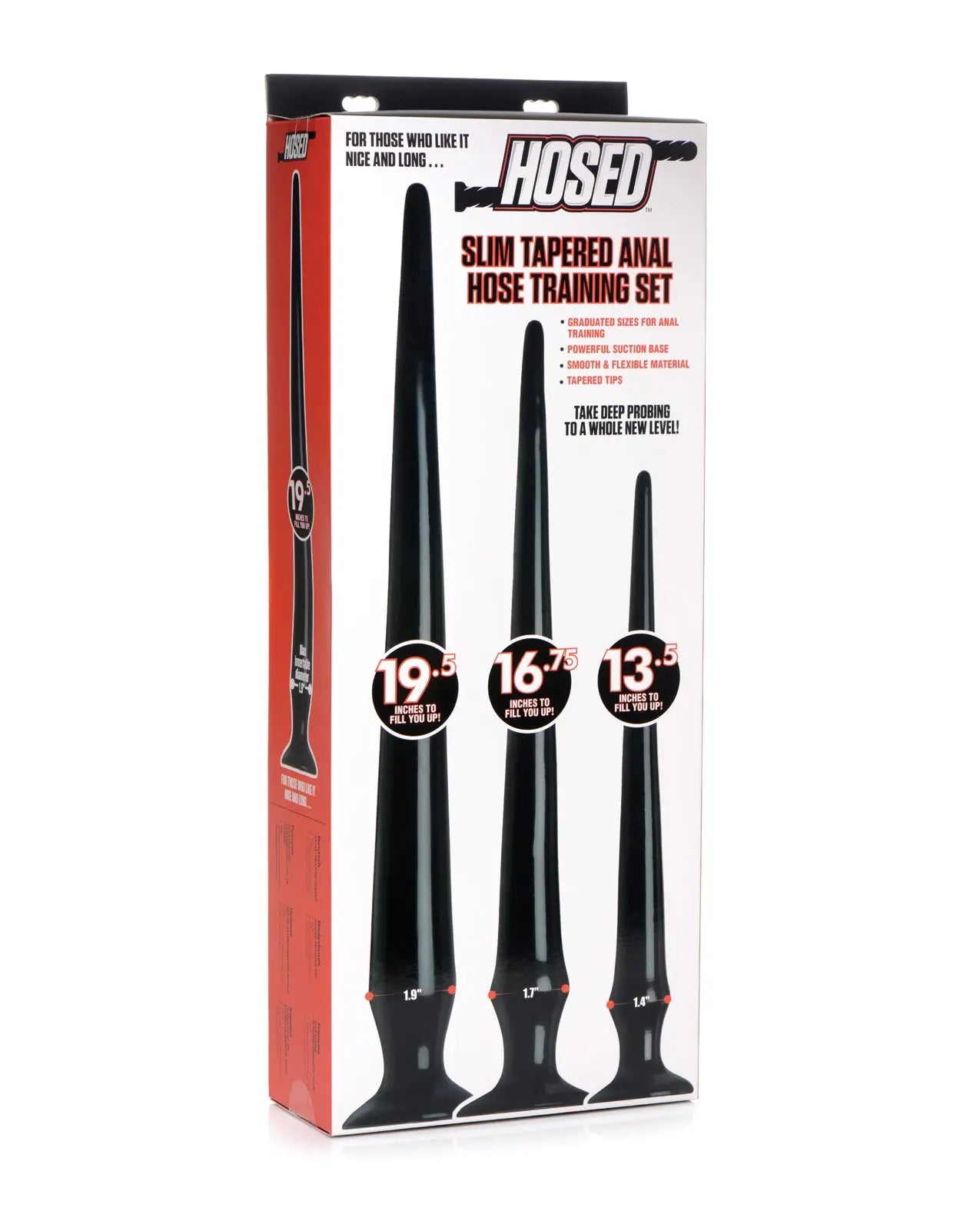 Hosed Slim Tapered Anal Hose Trainer Kit - Set of 3 Xr LLC