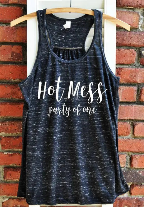 Hot Mess party of one Women's Tank Top BLN Designs