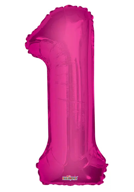 Hot Pink #1 Mylar Balloon Harnel