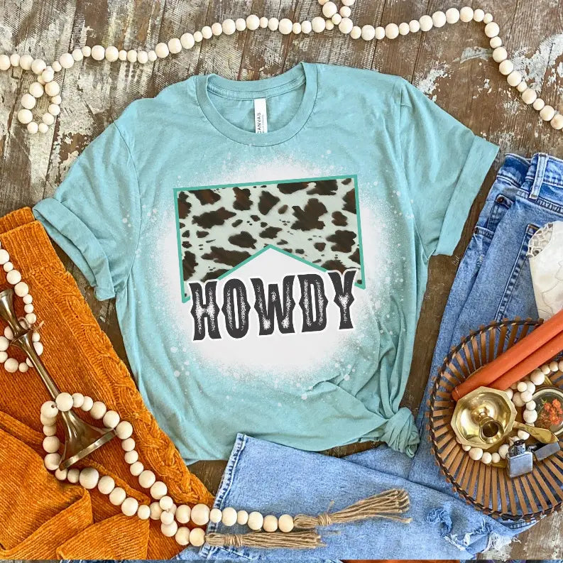 Howdy Shirt Bleached CK's Boutique