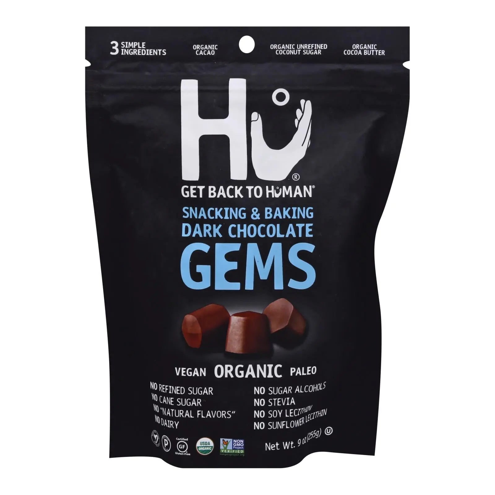 Hu - Gems Organic Dkchc Snkng/bkng - Case Of 6-9 Oz Hu