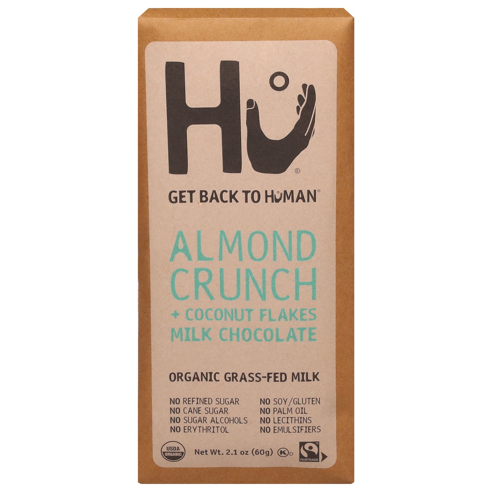 Hu - Mlk Choc Bar Og2 Alm Cnut - Cs Of 6-2.1 Oz Hu