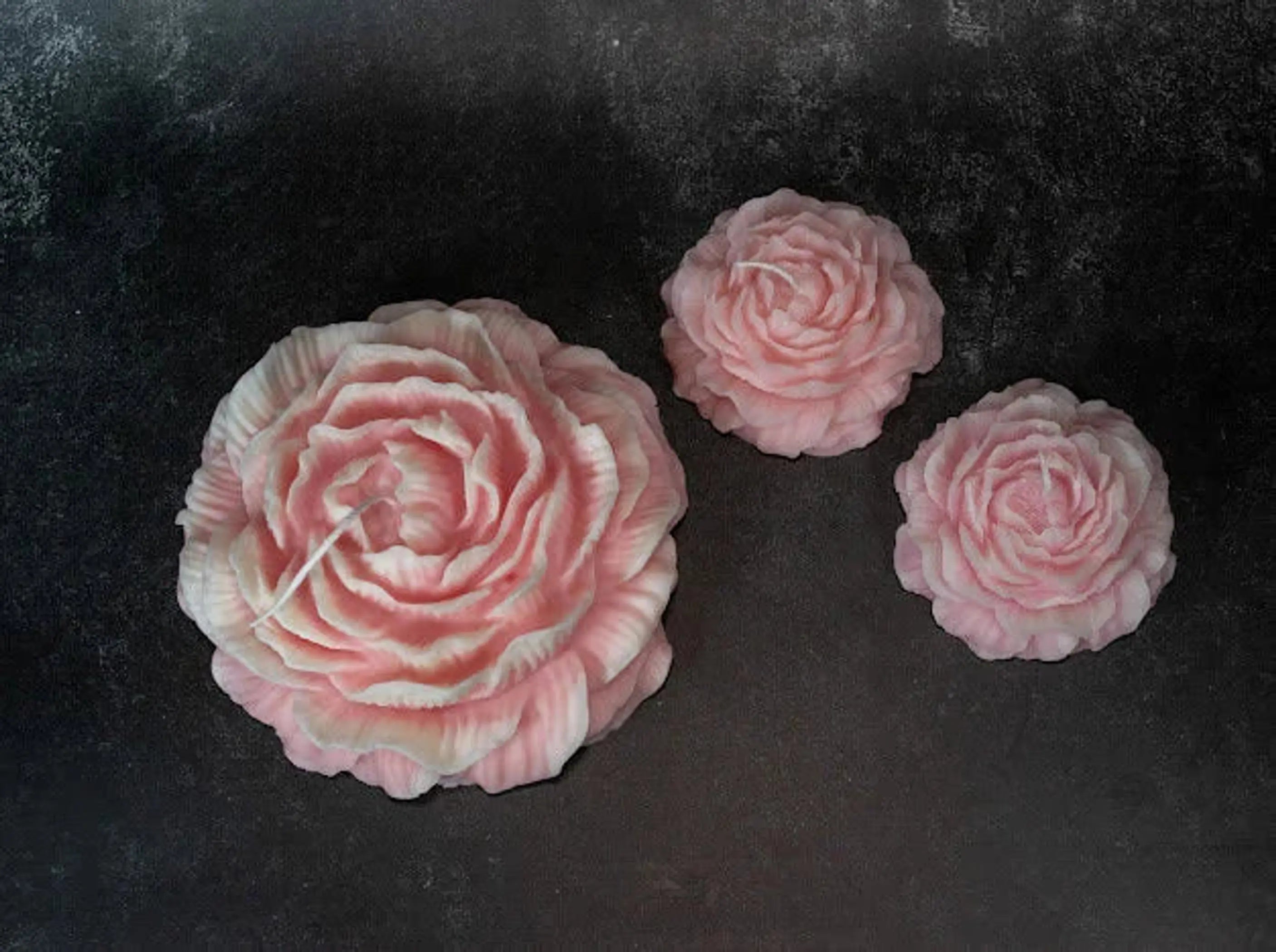 Huge Peony Soy Wax Scented Candle AmberLane