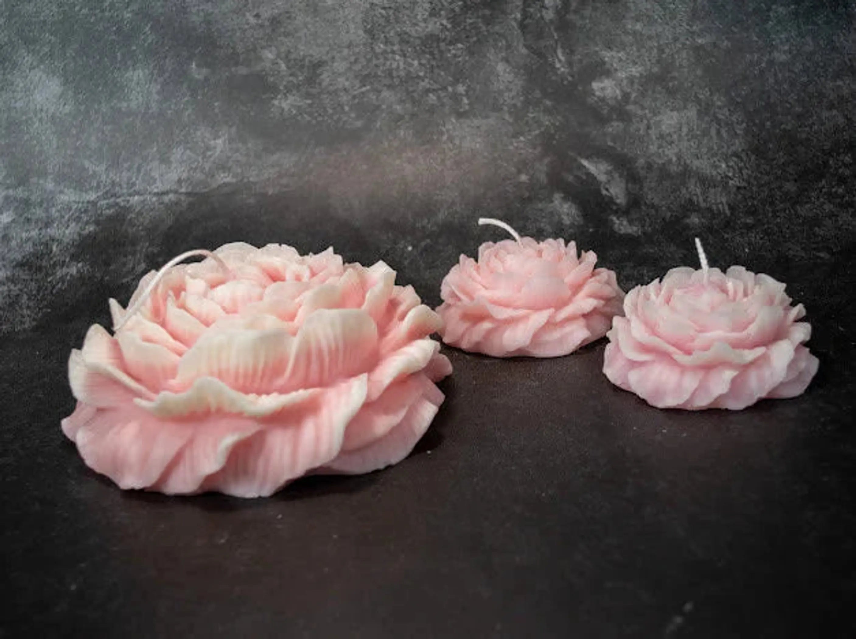 Huge Peony Soy Wax Scented Candle AmberLane